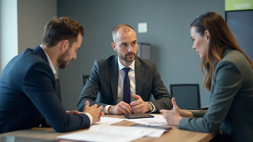 Команда финансовых профессионалов обсуждает инвестиционные стратегии